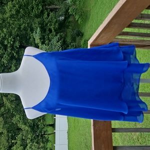 Venus Royal Blue Spaghetti Strap Flowy Tank Top Size M
